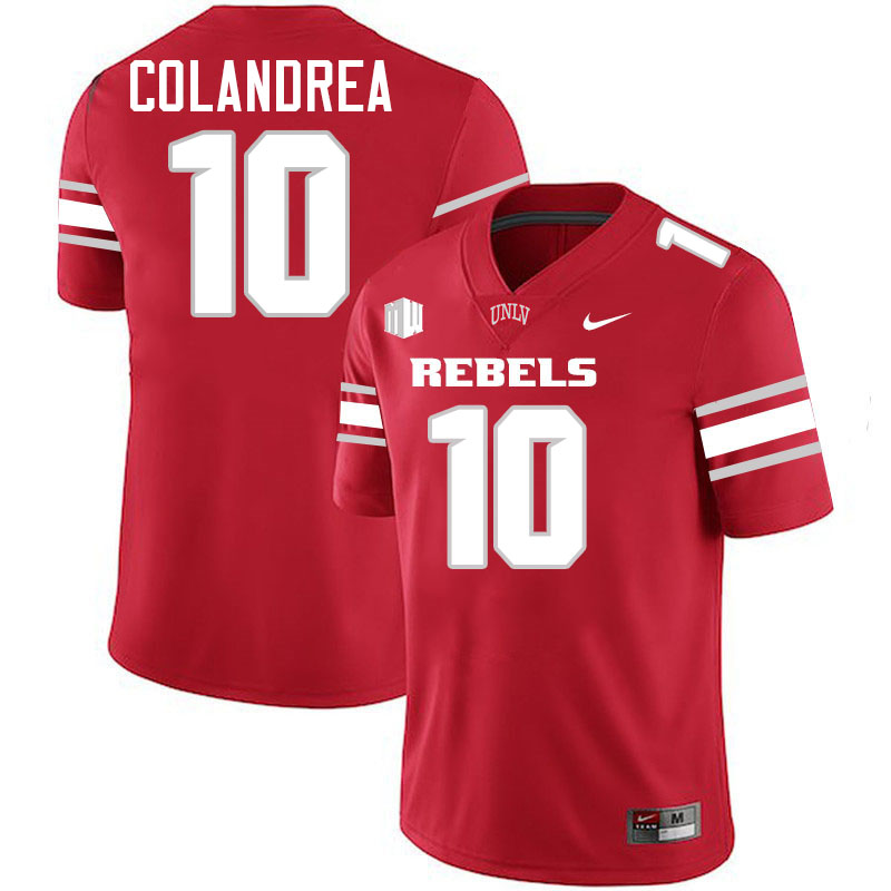 UNLV Rebels #10 Anthony Colandrea College Football Jerseys,Uniforms-Scarlet
